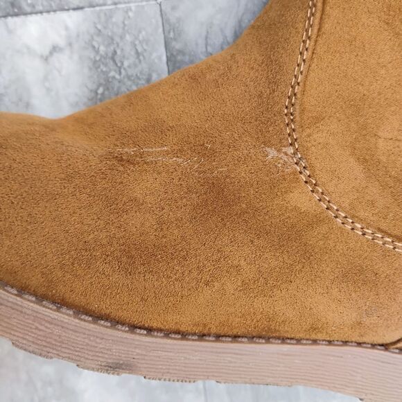 Cat & Jack Girls Size 4 Faux Suede Sherpa Insulated Full Zip Boot - Picture 13 of 13